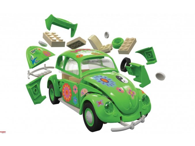 Airfix Airfix Quick Build auto J6031 - VW Beetle - flower