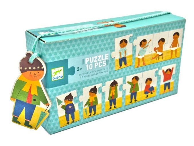 Djeco Trio puzzle Oblékám se 10 dílků