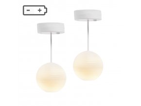 Lundby 2 stropní svítidla rýžová kulatá LED