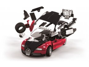 Airfix AIRFIX Quick Build auto J6020 Bugatti Veyron - červené