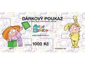 MojeDomecky.cz Dárkový poukaz 1000 Kč