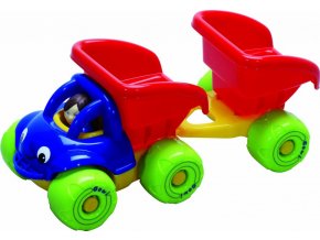 Gowi Mini Truck sklápěč s přívěsem Gowi