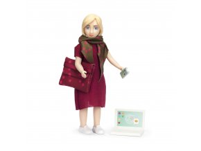 Lundby maminka s počítačem