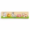 Djeco Jednoduché vkládací puzzle s úchytkami Domácí zvířátka