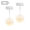 Lundby 2 stropní svítidla rýžová kulatá LED