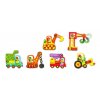 Djeco Duo puzzle Autíčka v pohybu 6 ks