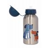 Sigikid Lahvička z nerezové oceli na pití Pejsci - modrá 400 ml