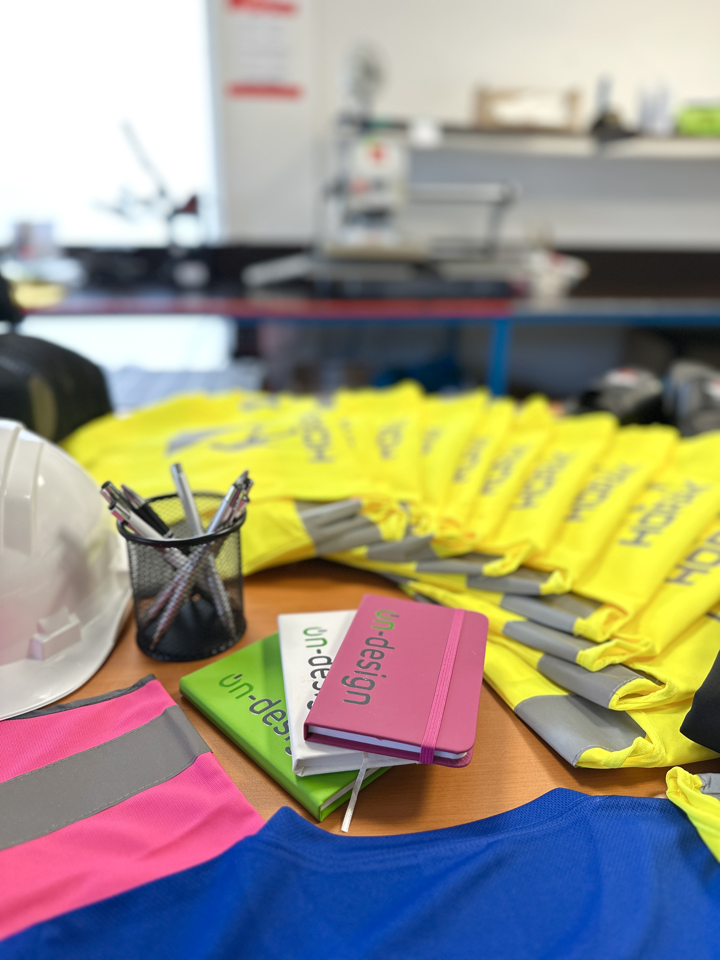 Dílna vlastní výroby potisku Mojee v Liberci