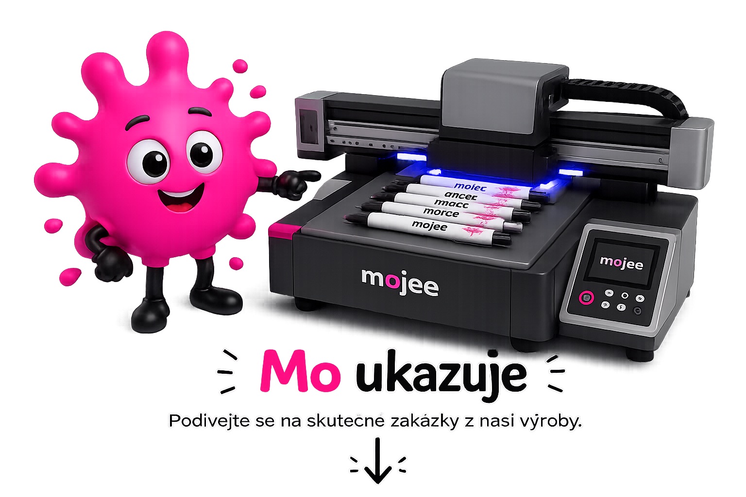 Mo ukazuje skutečné zakázky reklamních předmětů