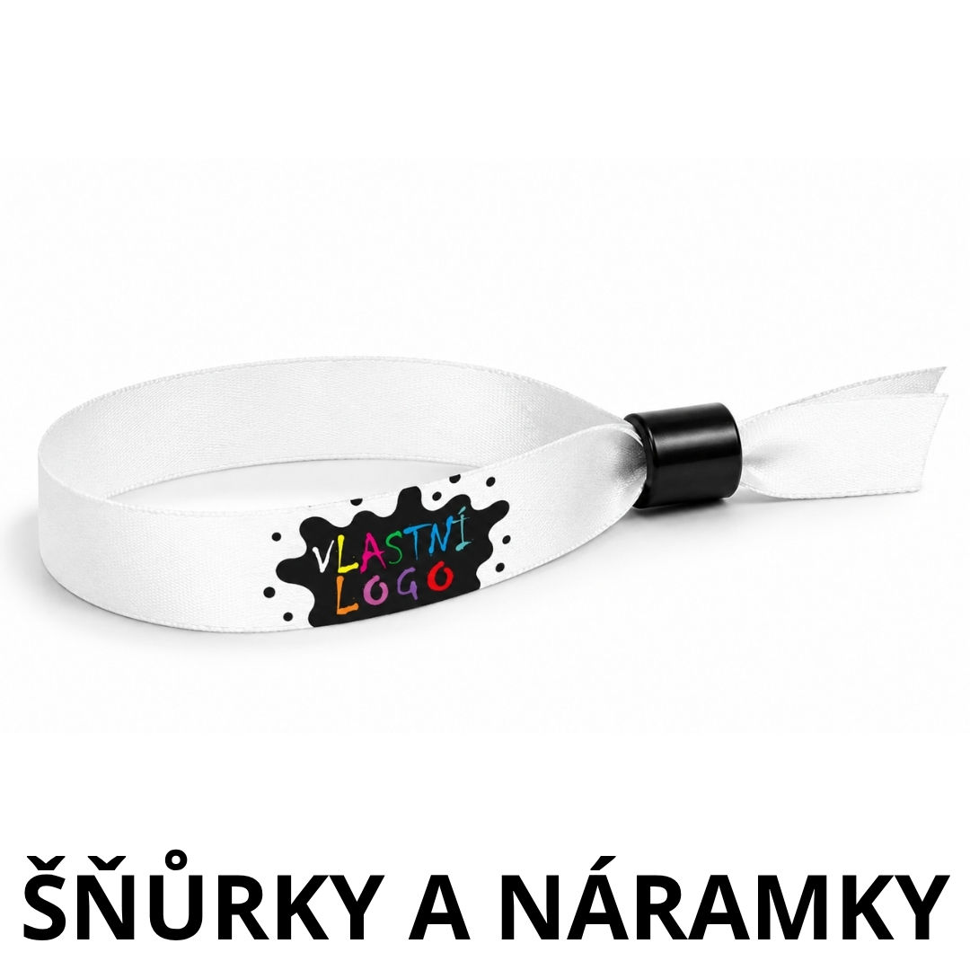 Šňůrky a náramky s potiskem