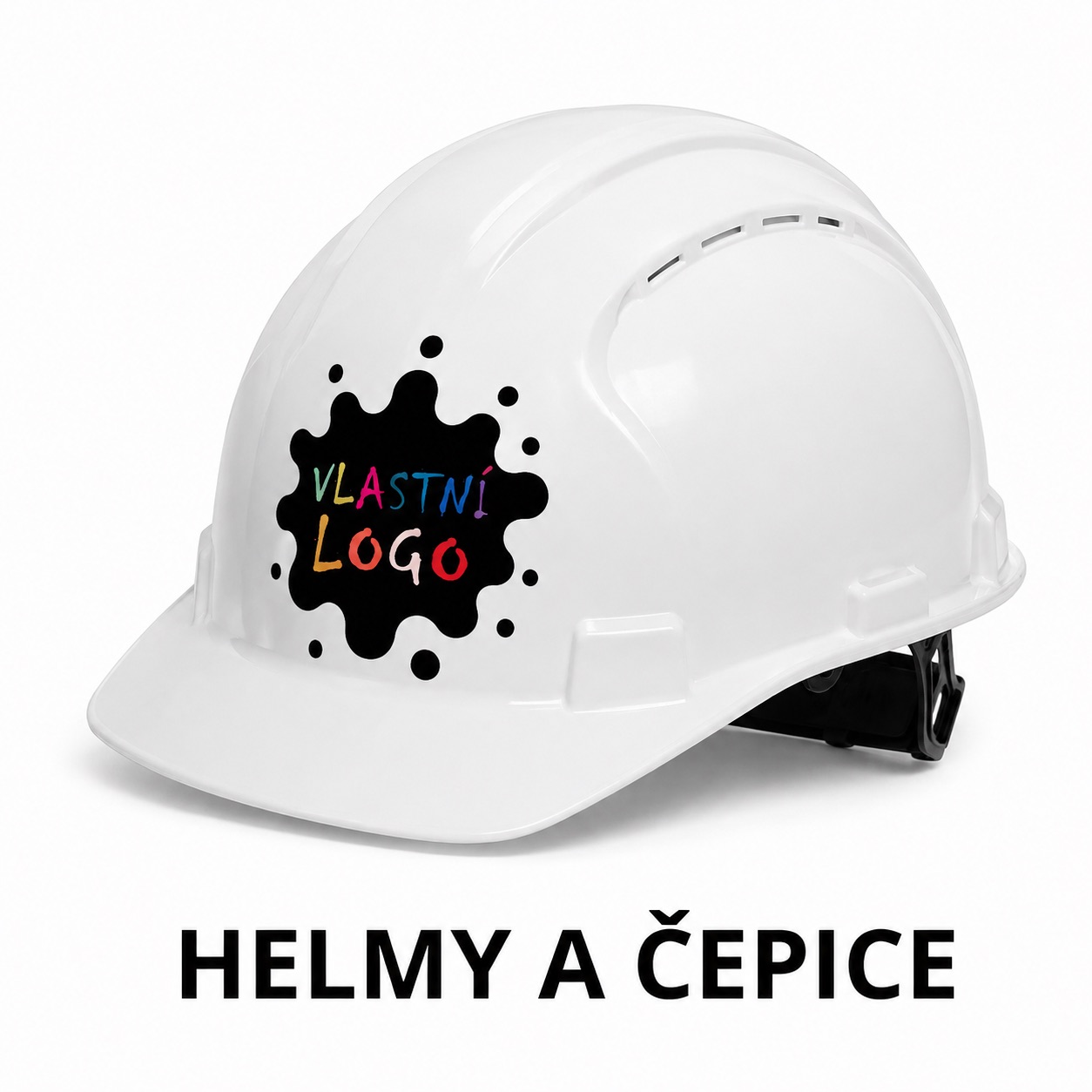 Helmy a čepice s vlastním potiskem