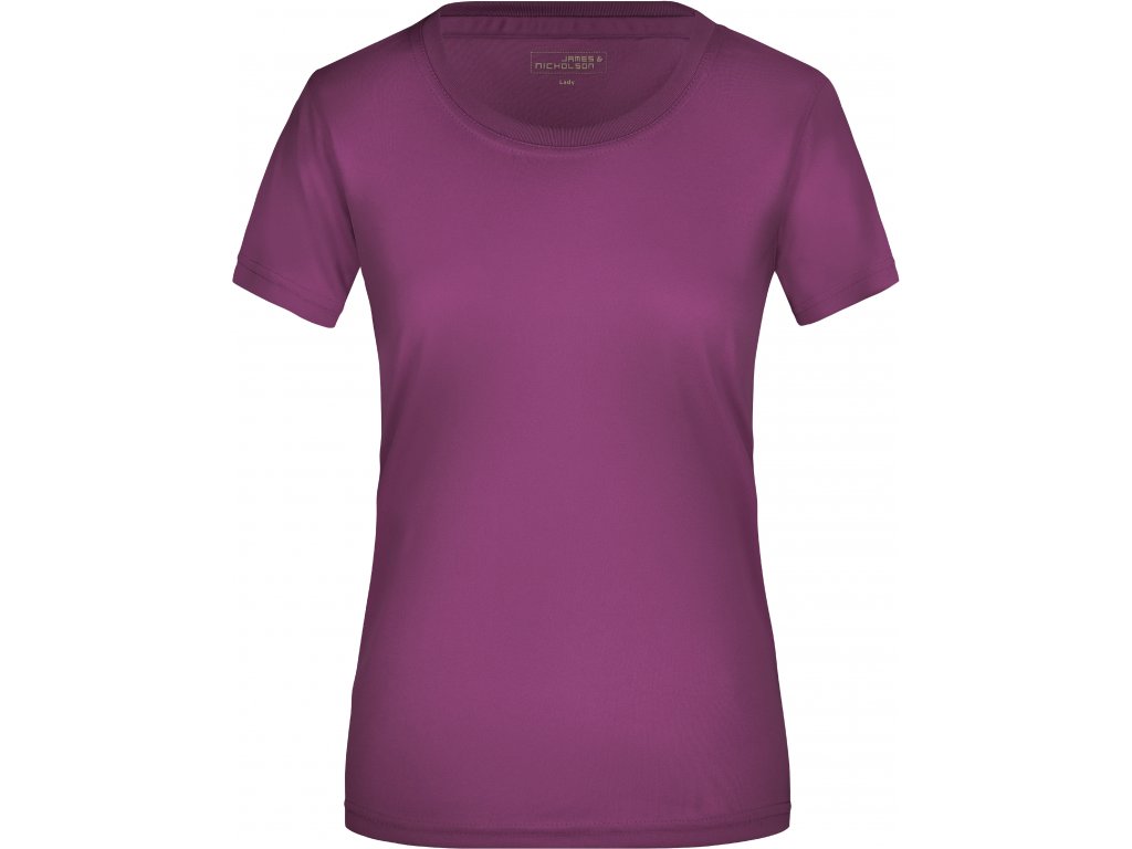Dámské žerzejové sportovní tričko JN 357 Barva: fialová, Velikost: XS