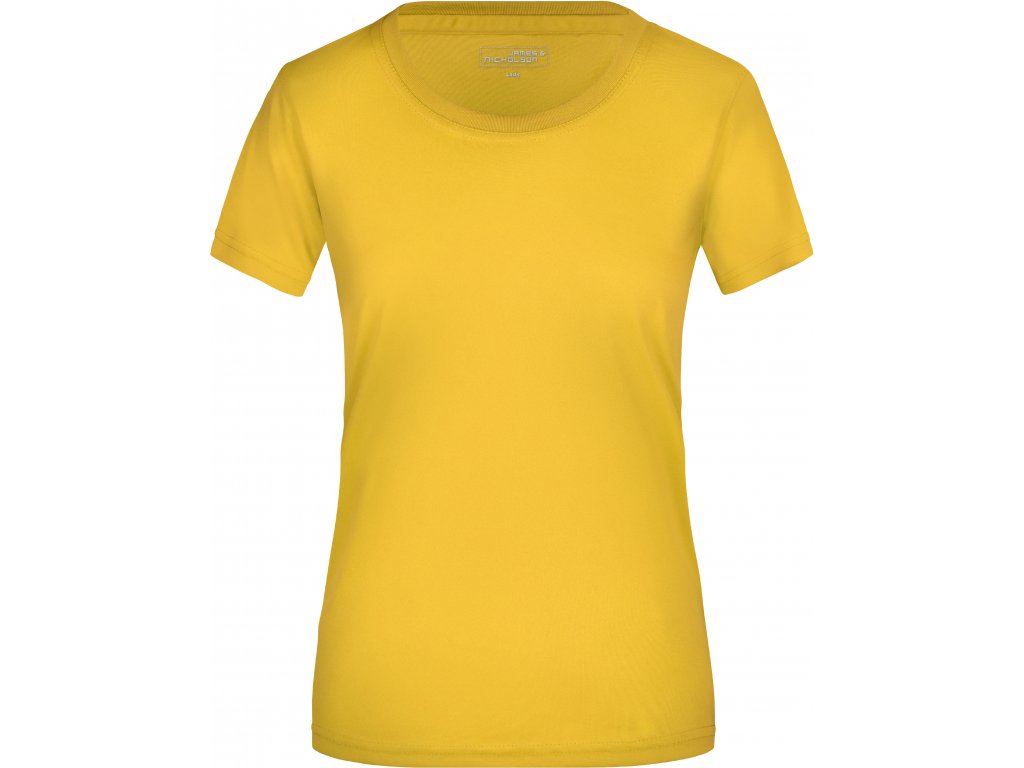 Dámské žerzejové sportovní tričko JN 357 Barva: žlutá, Velikost: S