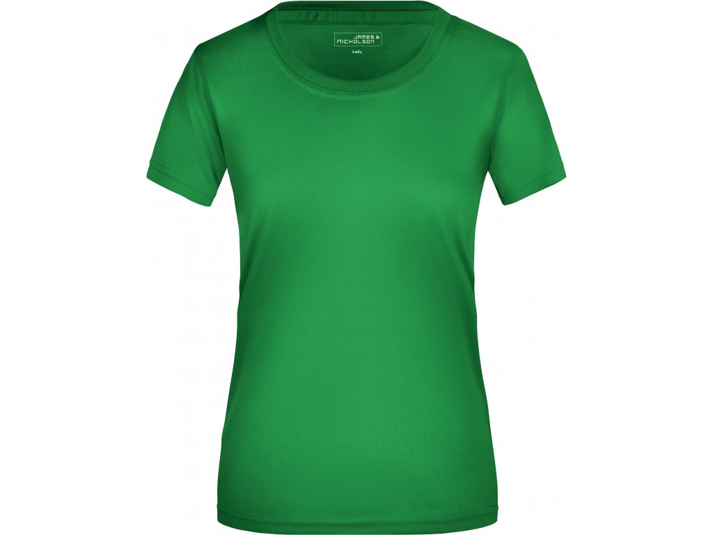 Dámské žerzejové sportovní tričko JN 357 Barva: středně zelená, Velikost: XS