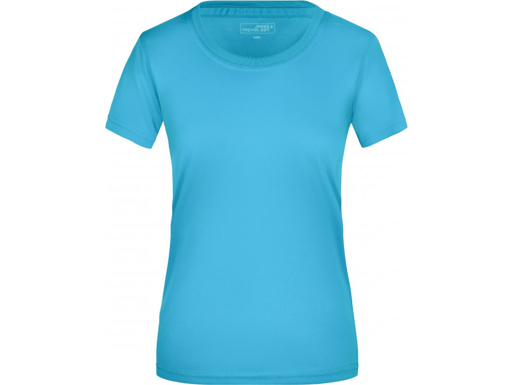 Dámské žerzejové sportovní tričko JN 357 Barva: nebesky modrá, Velikost: M