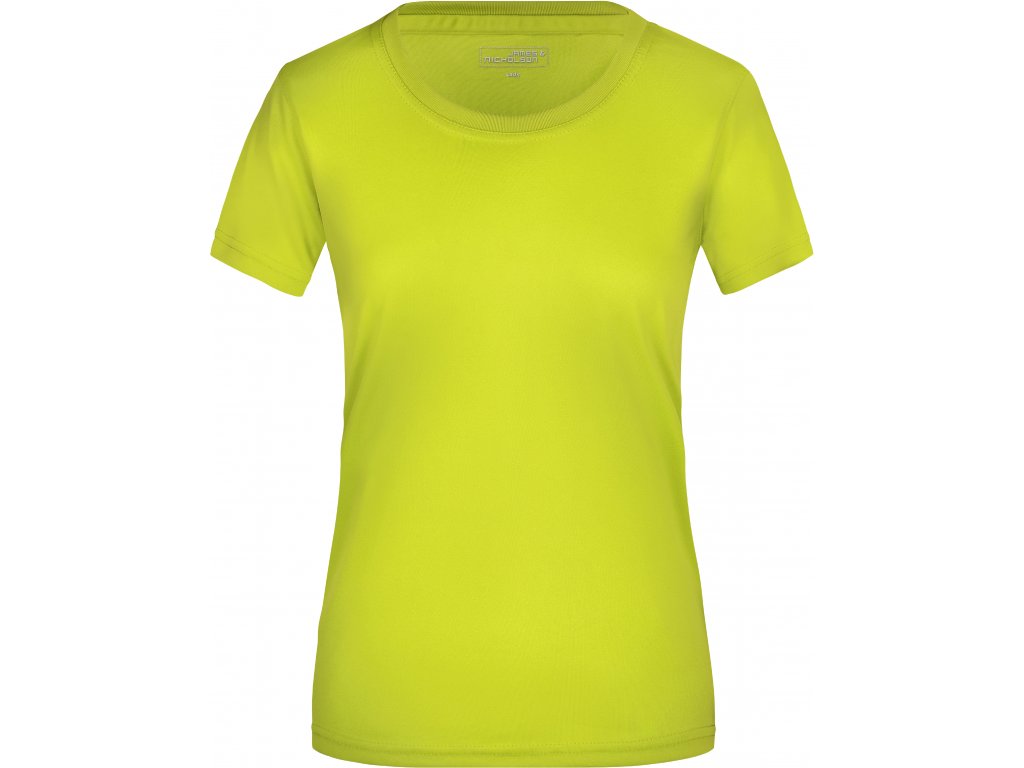 Dámské žerzejové sportovní tričko JN 357 Barva: neon yellow, Velikost: XS