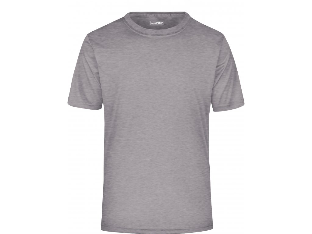 Pánské žerzejové sportovní tričko JN 358 Barva: světle šedý melír, Velikost: 3XL