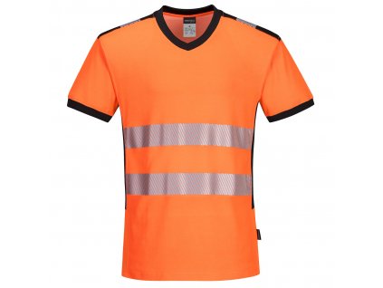 Tričko PW3 Hi-Vis s výstřihem do V