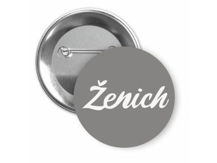 Placka s motivem Ženich 50 mm