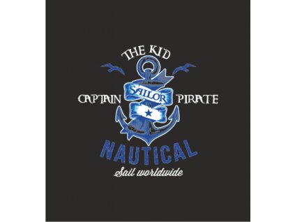 Potisk CAPTAIN PIRATE SAILOR
