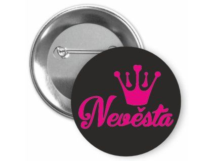 Placka s motivem Nevěsta 32 mm