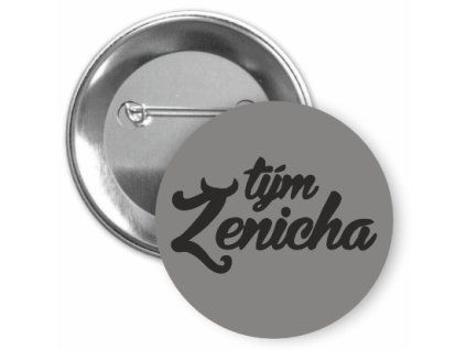 Placka s motivem Tým ženicha 32 mm