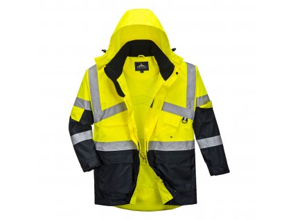 Dvoubarevná prodyšná bunda Hi-Vis