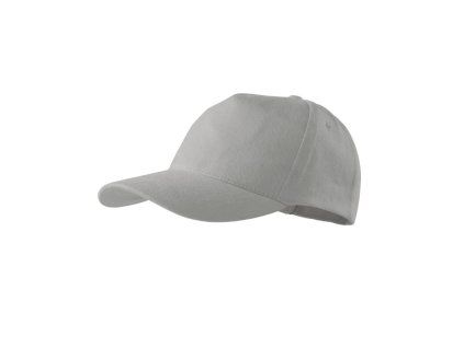 5ti panelová kšiltovka světle starostříbrná