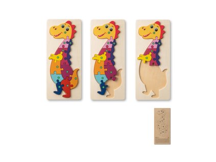 Dřevěné puzzle s dinosaury DIPLODOCO
