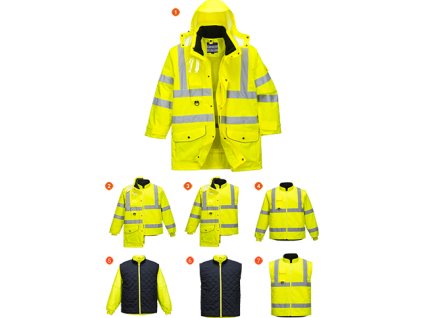 Bunda Hi-Vis 7v1 Traffic výprodej