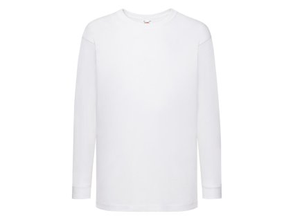 Tričko Valueweight dlouhý rukáv dětské bílé