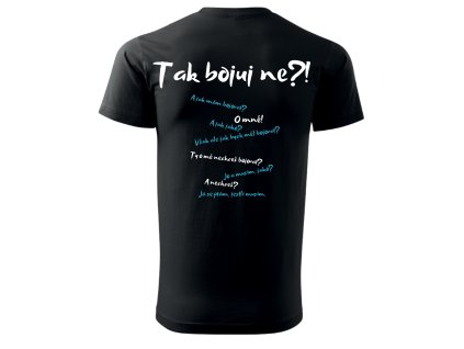 03Tričko basic Tak bojuj ne celý rozhovor bílý potisk
