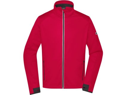 Pánská 3-vrstvá sportovní softshell bunda JN 1126 červena
