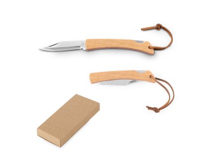 RANGER. Břitva s čepelí z nerezové oceli a bambusovou rukojetí (Barva naturální)