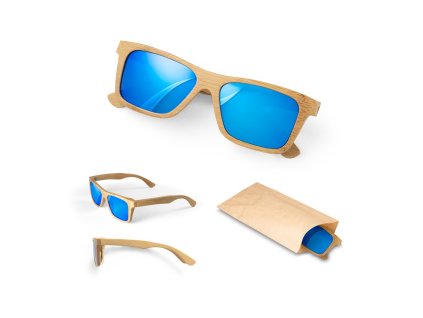 SANIBEL. Bambusové sluneční brýle (Barva naturální)