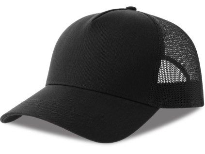 5panelová trucker kšiltovka Atlantis černá, černá