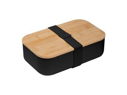 Obědový box Stanley 1 000 ml černý s bambusovým víkem
