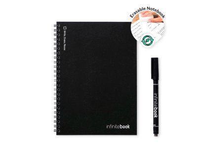 Nekonečná kniha INFINITEBOOK LINED A5 (Barva černá)