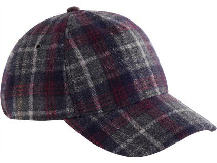 5 panelová kšiltovka Wool Blend Check B 625 (Barva hnědá, Velikost uni)