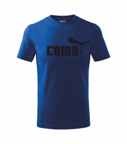 Tričko s COMA Barva: královská modrá, Velikost: XL