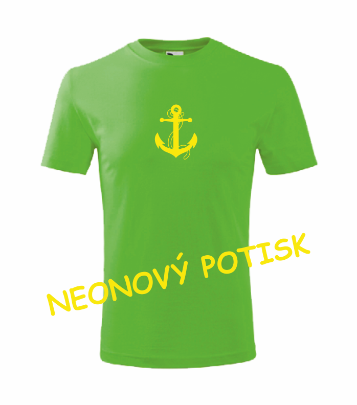 Dětské tričko s KOTVOU Barva: apple green, Velikost: 146 cm/10 let