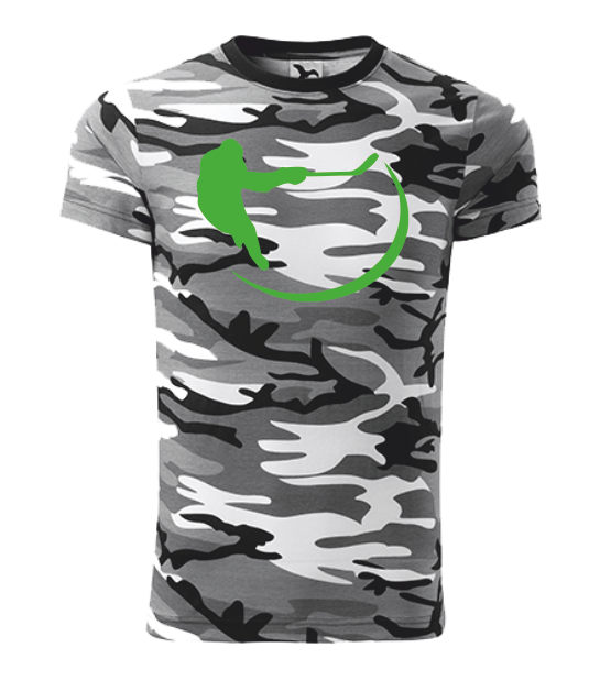 Tričko pánské/dětské s HOKEJISTOU Barva: camouflage gray, Velikost: XS