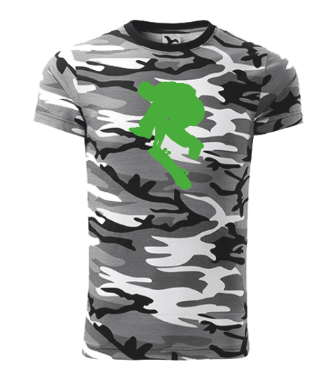 Tričko pánské/dětské s SKATEBOARDISTOU Barva: camouflage gray, Velikost: 146 cm/10 let