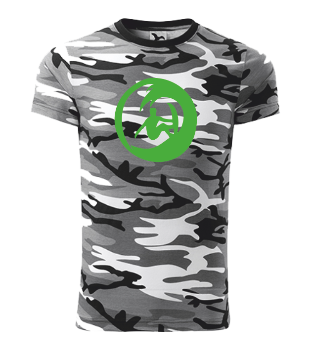 Tričko pánské/dětské se SURFAŘEM Barva: camouflage gray, Velikost: XL