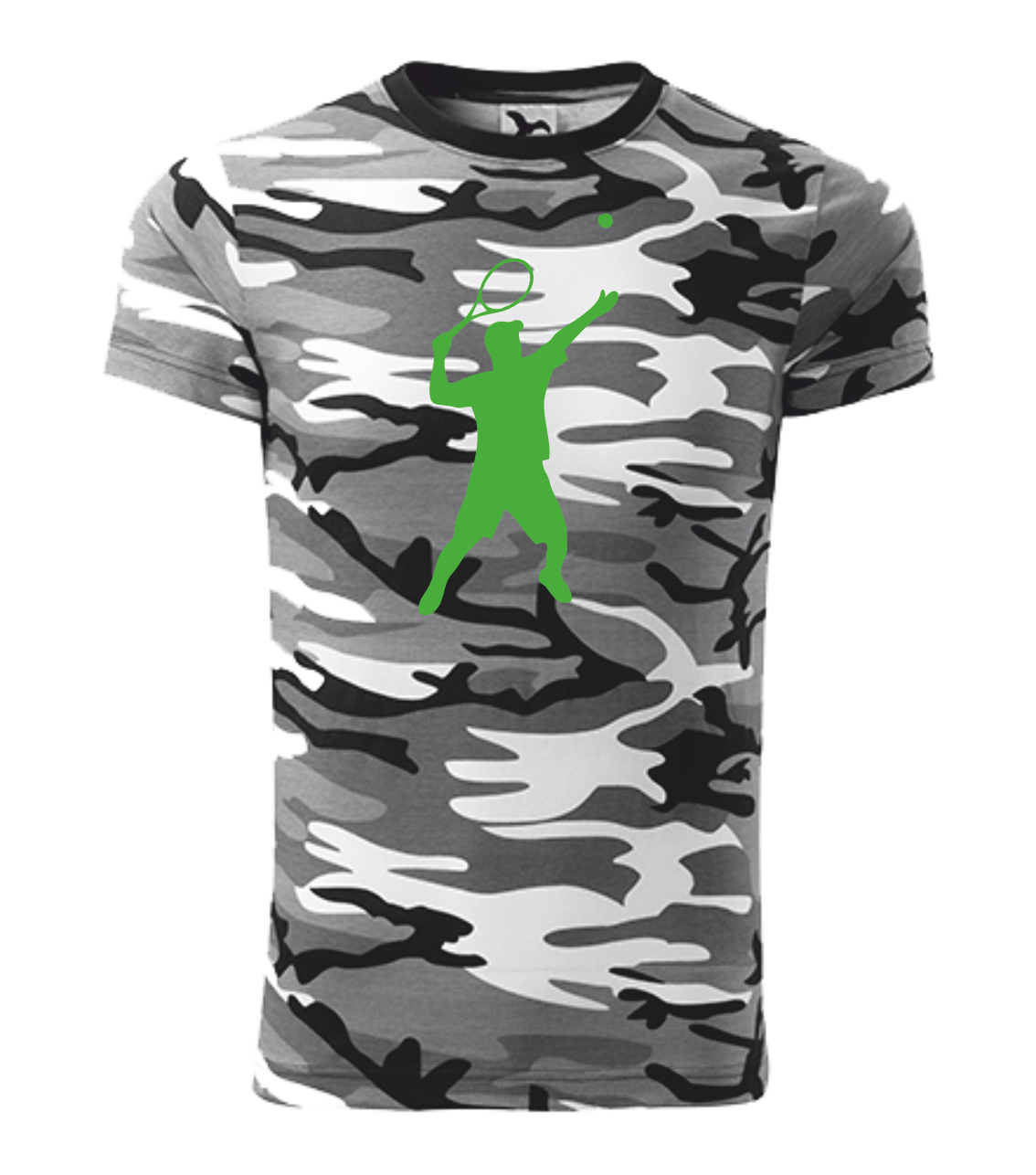 Tričko pánské/dětské s TENISTOU Barva: camouflage gray, Velikost: XS