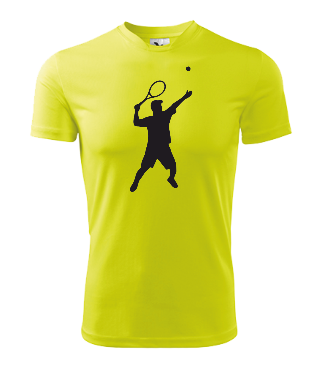 Tričko pánské/dětské s TENISTOU Barva: fluorescenční žlutá, Velikost: XL