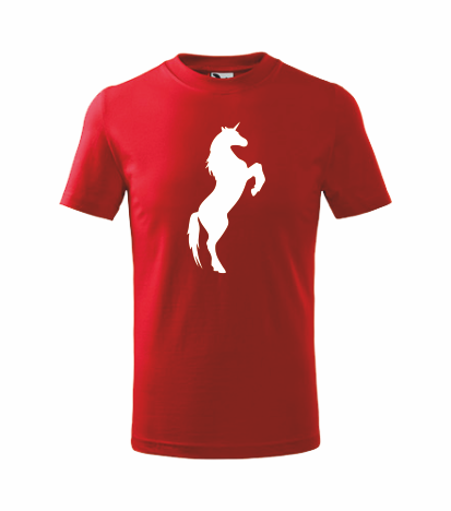 Dětské tričko s JEDNOROŽECEM 2 Barva: červená, Velikost: 158 cm/12 let