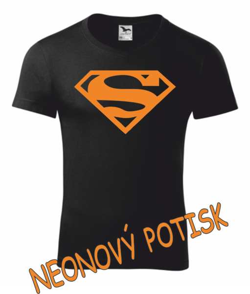 Tričko se SUPERMANEM Velikost: S, Barva potisku: neon orange