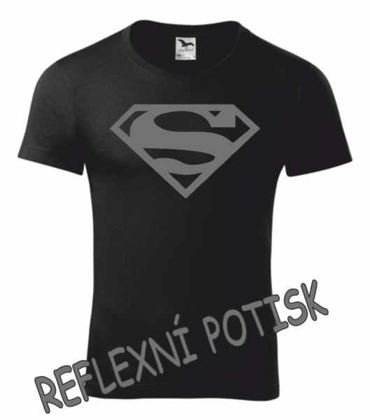 Tričko se SUPERMANEM Velikost: 2XL, Barva potisku: reflexní