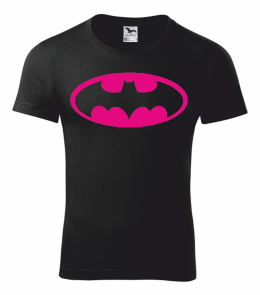 Tričko s Batmanem SPECIÁL Velikost: S, Barva potisku: neon pink